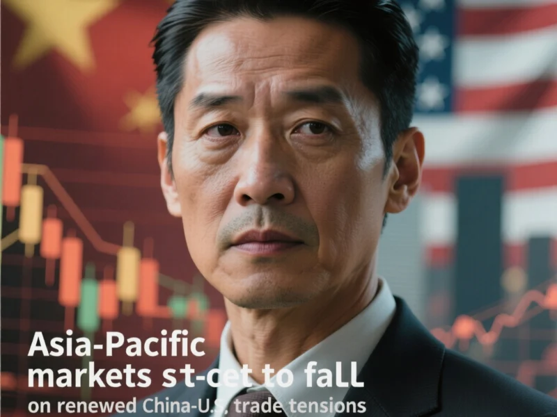 Asia-Pacific markets set to fall on renewed China-U.S. trade tensions