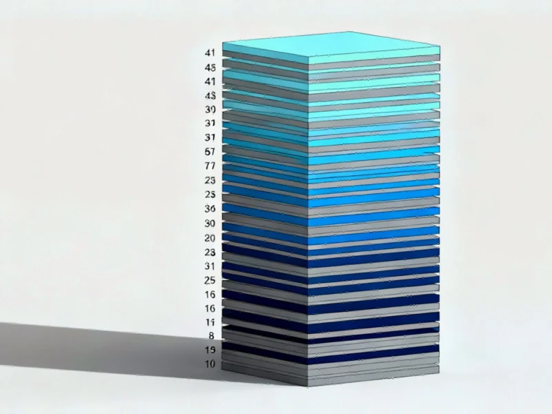 Vertical Chip Architecture Shatters Performance Barriers with 41-Layer Design