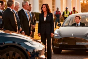 Harris Reflects on EV Summit Oversight and Policy Priorities: A Lesson in Political Strategy - Professional coverage